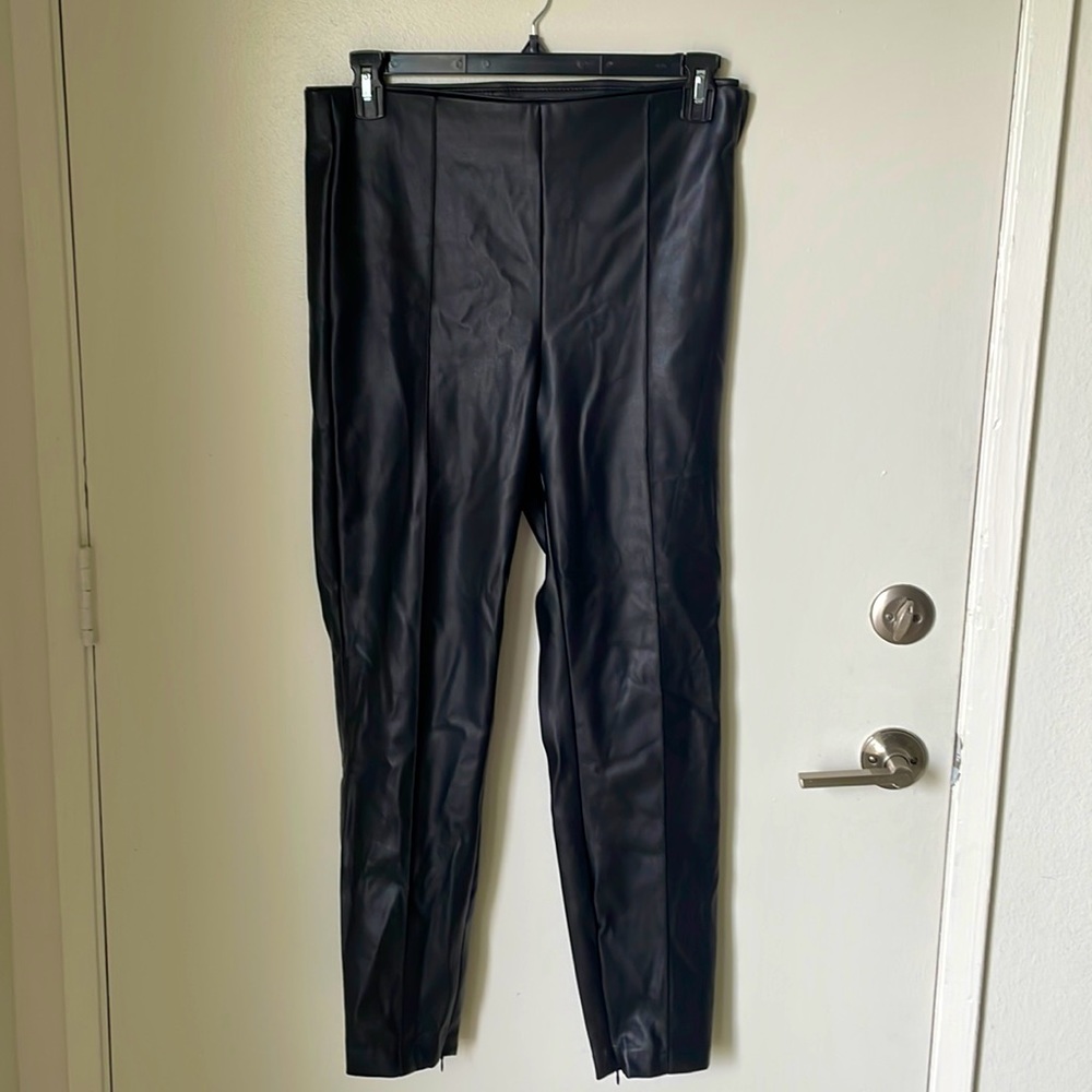 Zara leather leggings